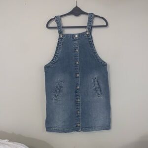Jean overall dress